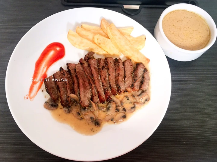Cara Gampang Membuat Resep Beef Steak (pakai teflon) yang Lezat Anti Ribet, Menggugah Selera