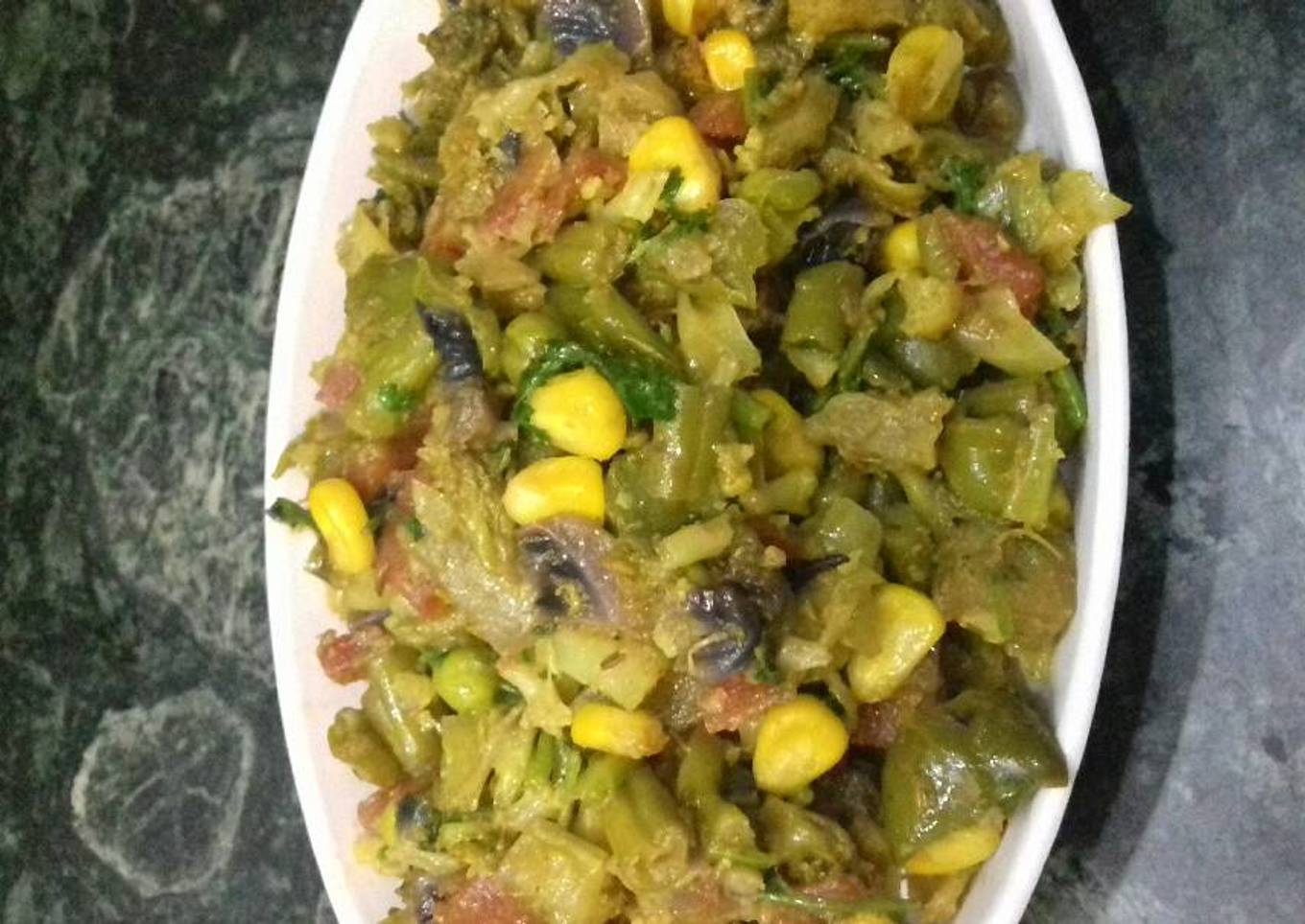 Sweet corn veg fry
