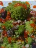 Romanesco en ensalada con salsa de pimientos del piquillo