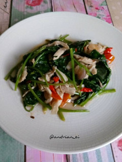 Foto resep Ayam Kangkung Saus Tiram