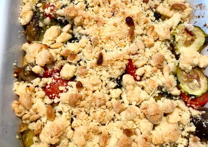 Crumble aux légumes d'été