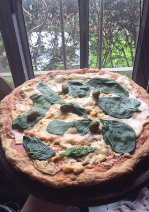 Una foto de Pizza semi-integral