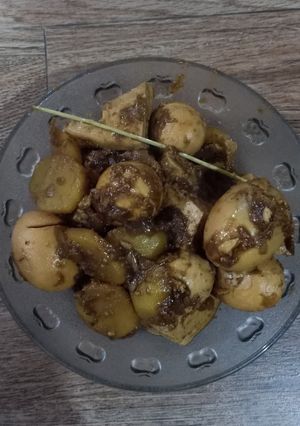 Foto resep Semur telur, tahu, kentang