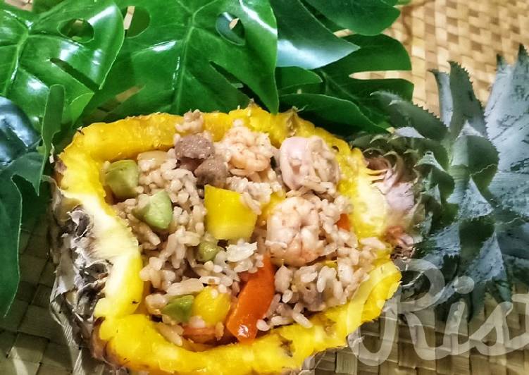 Bagaimana Membuat Nasi Goreng Nanas🍍versi Indonesia Anti Gagal