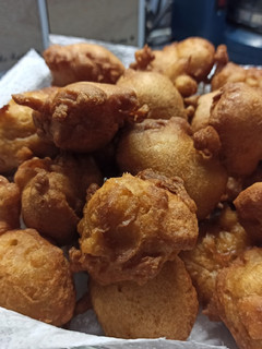 Una foto de Buñuelos de manzana
