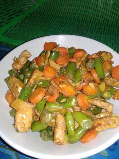 Foto resep Tumis buncis wortel tempe