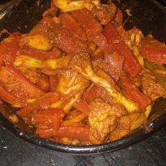 A picture of Gobhi gajar ka mitha Achar.