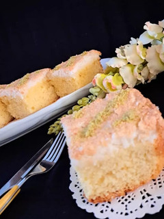 عکسی از دستور کیک نارگیلی با رویه نارگیلی