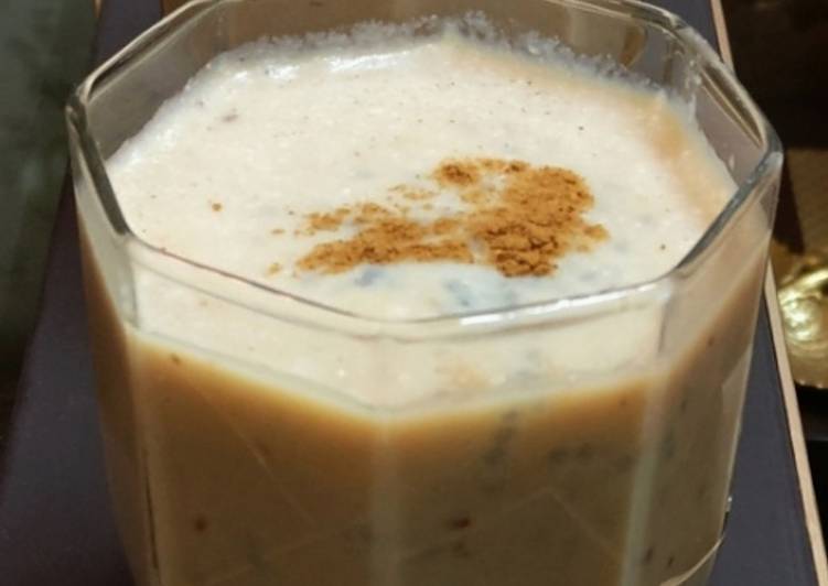 Recipe of Any-night-of-the-week Chikoo Sabja Milk shake