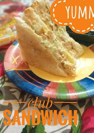 A picture of Cheese Club sandwich.