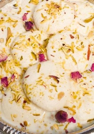 A picture of Rice Rasmalai.