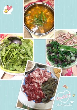 Hình của món Lẩu riêu cua bắp bò sườn sụn.