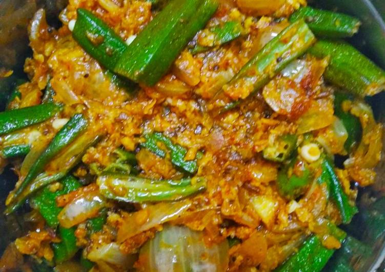 Recipe of Super Quick Homemade Masala Bhindi