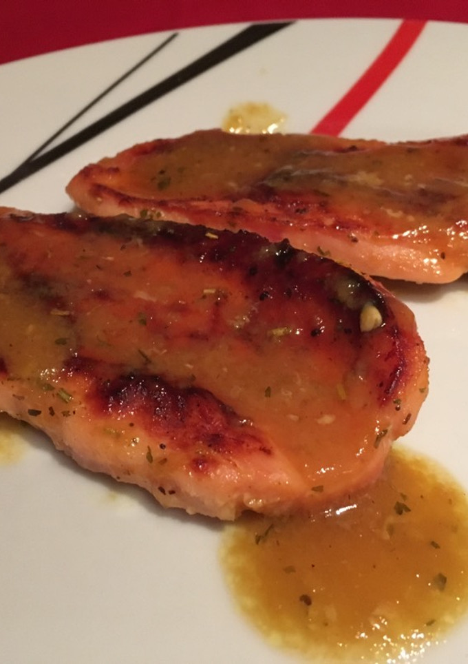Una foto de Pechuga de pavo en salsa de mostaza