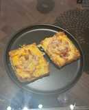 Pan con huevo en airfryer