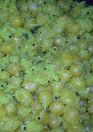 A picture of Peas Masala sundal.