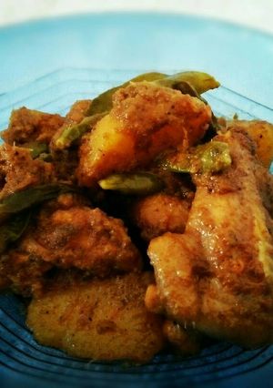 Foto resep Rendang ayam kentang