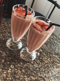 Una foto de Smoothie de frutilla 🍓