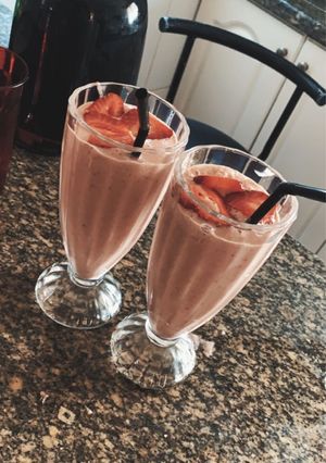Una foto de Smoothie de frutilla 🍓