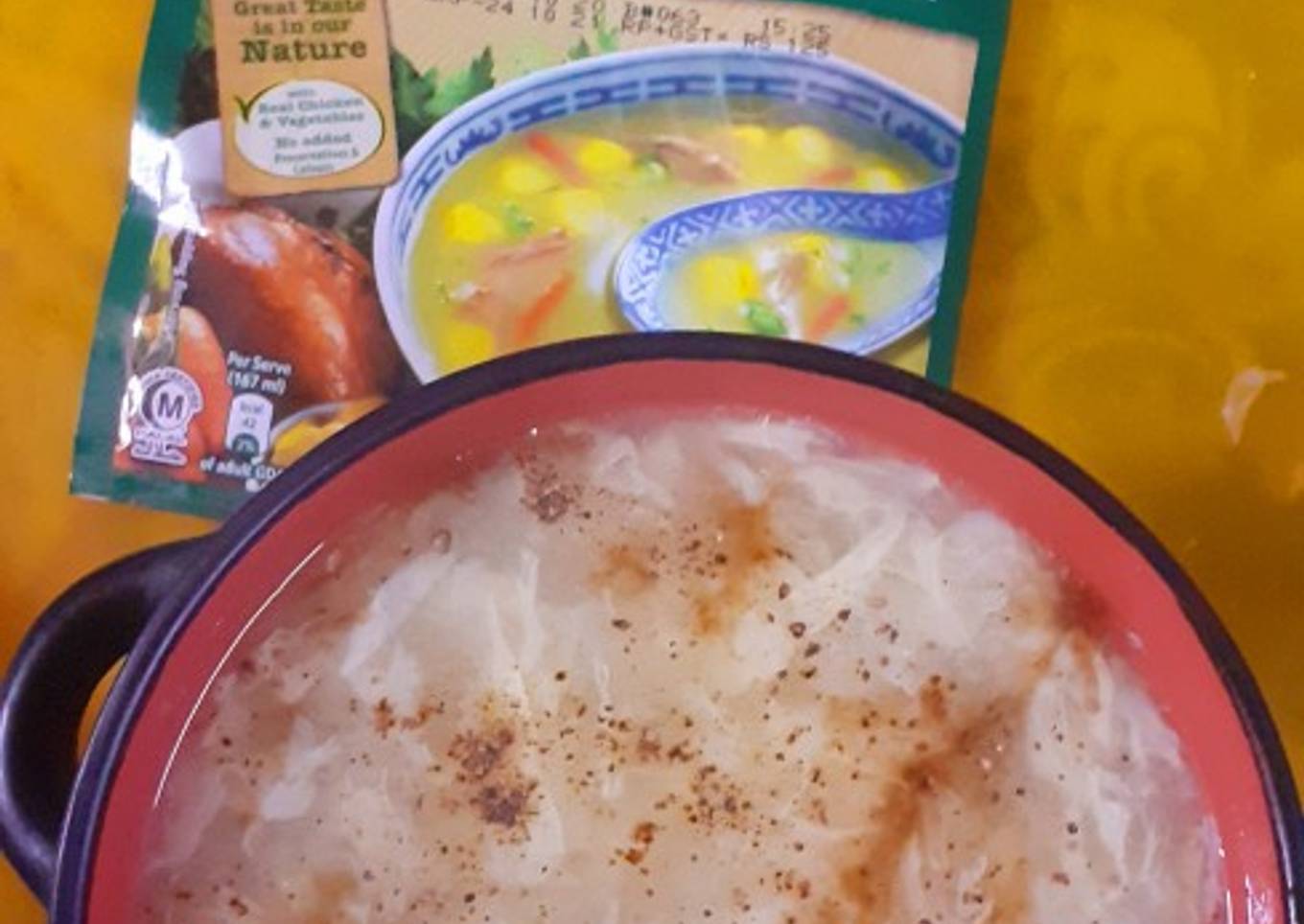 Knor chicken corn soup