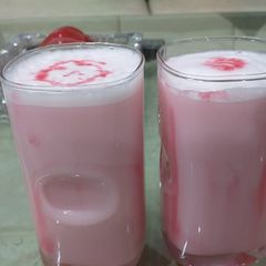 A picture of Roohafza shake.