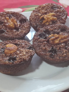 Una foto de Muffins de avena sabor brownie
