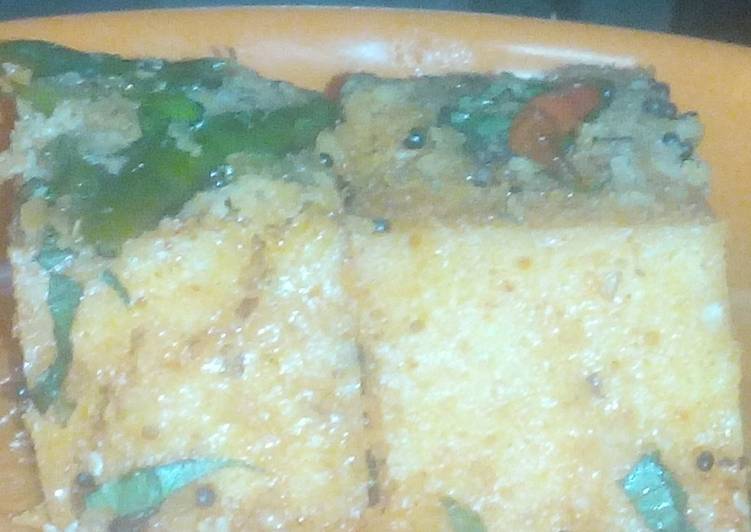 Steps to Make Speedy Dhokla with papaya twist