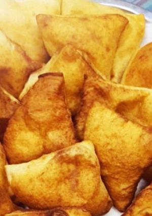 صورة لوصفة مندازي بعجينة الجبن والقشطه🥐