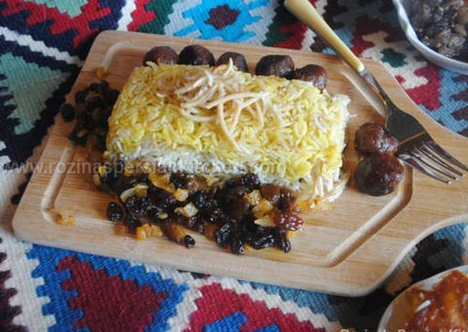 Rice with Toasted Noodles (Reshteh Polow رشته پلو)