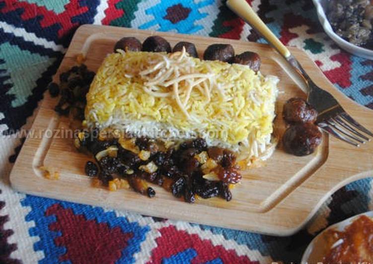 Rice with Toasted Noodles (Reshteh Polow رشته پلو)