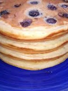 Una foto de Tortitas de arándanos