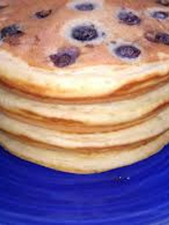 Una foto de Tortitas de arándanos
