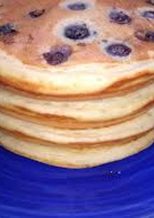Una foto de Tortitas de arándanos