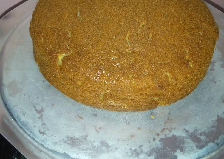 Banana cake (using the mawe tatu technology)