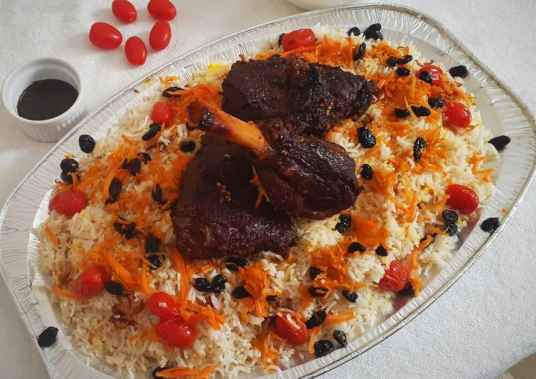 Home style Barbeque Mutton with Afghani Pilaf