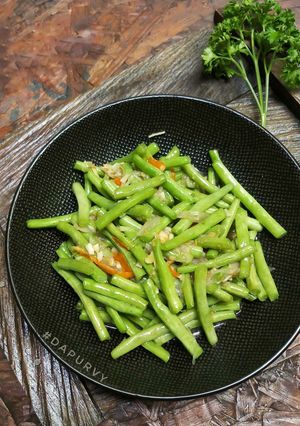Foto resep Buncis Muda Tumis Ebi