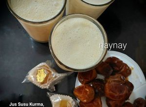 Foto resep Jus Susu Kurma, Manisan Buah Tin & Manisan Apricot