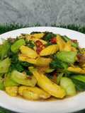 Tumis Jagung Putren dan Pakcoy
