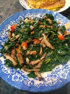 Foto resep Tumis daun pepaya jepang teri