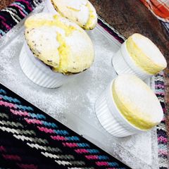 A picture of Passion fruit & Banana Souffle.