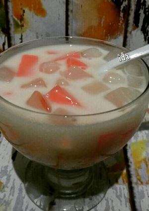 Foto resep Es susu nutrijel