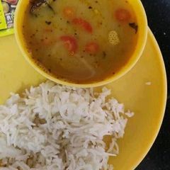 A picture of Dal chawal.