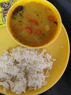 A picture of Dal chawal.