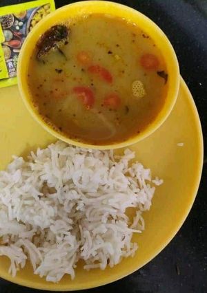 A picture of Dal chawal.