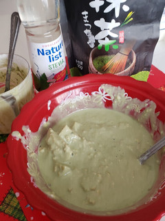 Una foto de Kéfir con te de Matcha