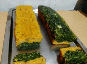 Una foto de Terrina de espinacas y calabaza
