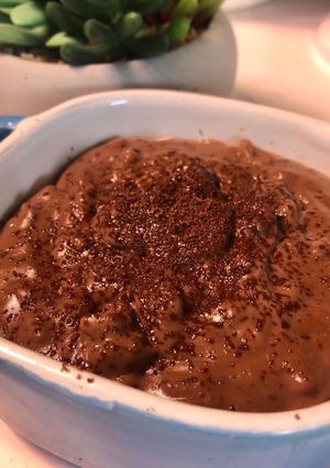 Une photo de Riz au lait au chocolat au companion