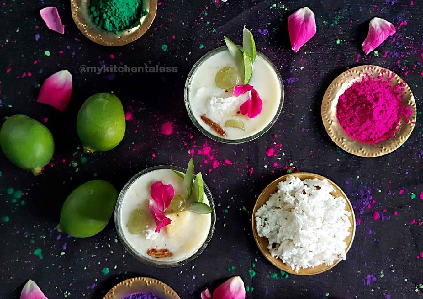 Holi special Amba pana (Raw Mango yogurt smoothie)