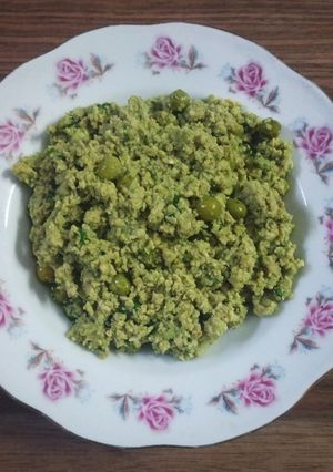 A picture of Keema matar.