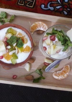 A picture of Mix fruit Srikhand(diabetic recipe).